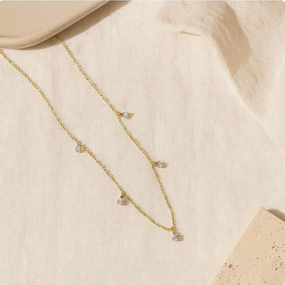 ANUSHKA JAIN JEWELLERY Drop Diamond Necklace