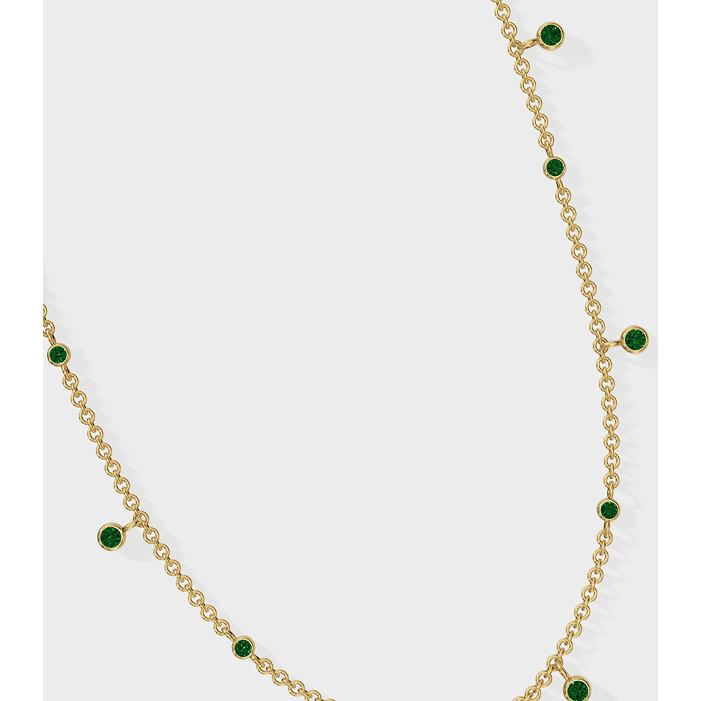 ANUSHKA JAIN JEWELLERY Emerald Drop Necklace