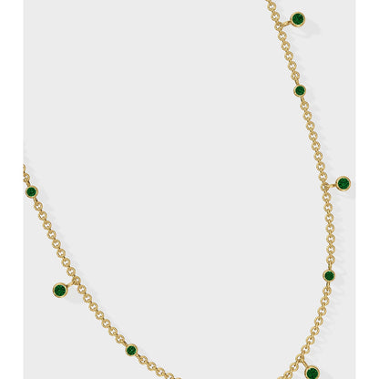ANUSHKA JAIN JEWELLERY Emerald Drop Necklace