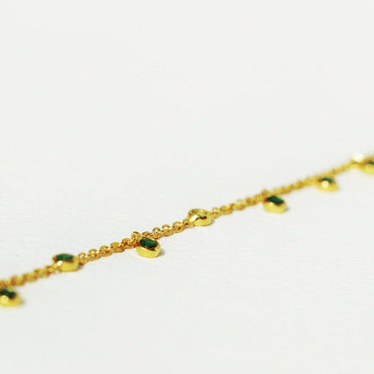 ANUSHKA JAIN JEWELLERY Emerald Drop Necklace