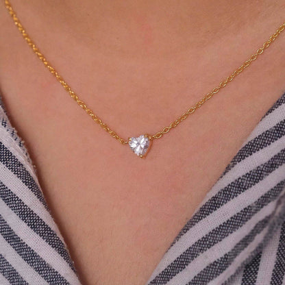 ANUSHKA JAIN JEWELLERY Heart Diamond Necklace