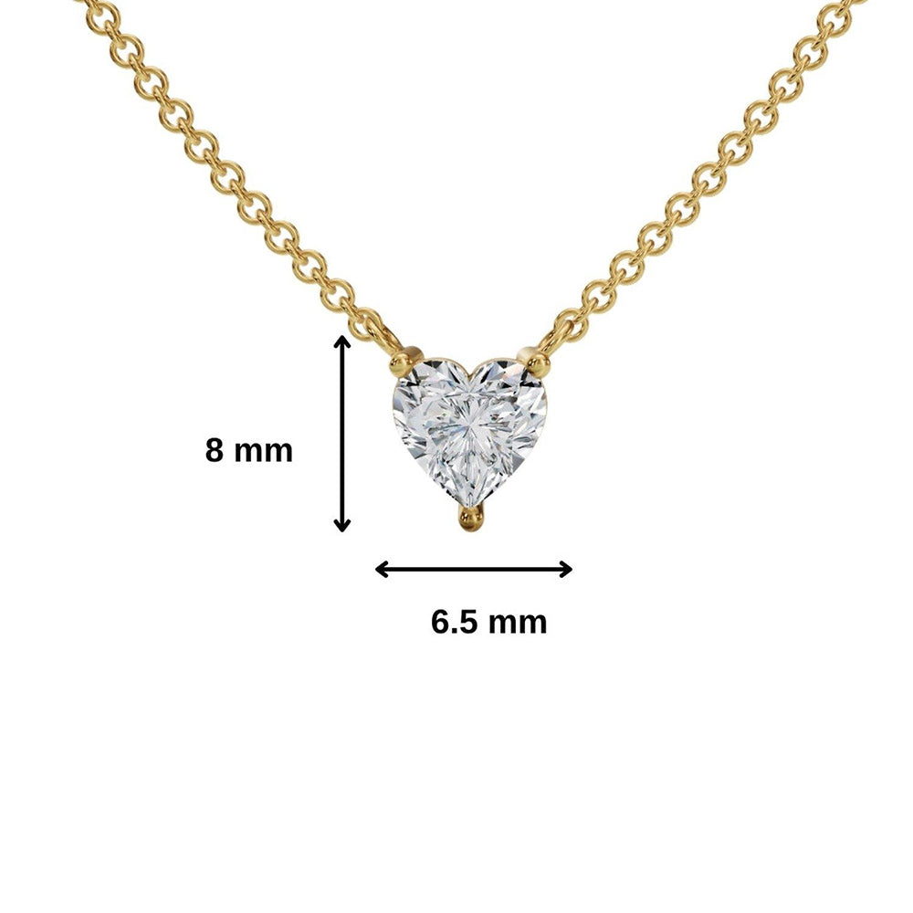 ANUSHKA JAIN JEWELLERY Heart Diamond Necklace