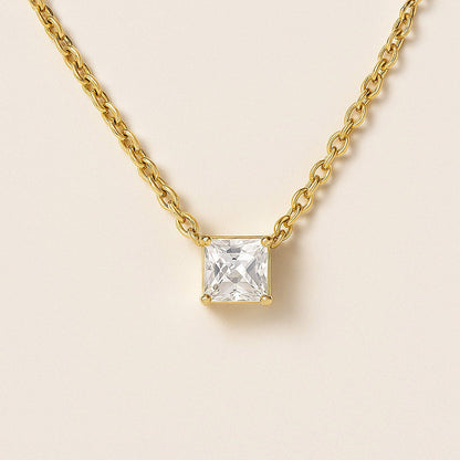 ANUSHKA JAIN JEWELLERY Square Diamond Necklace