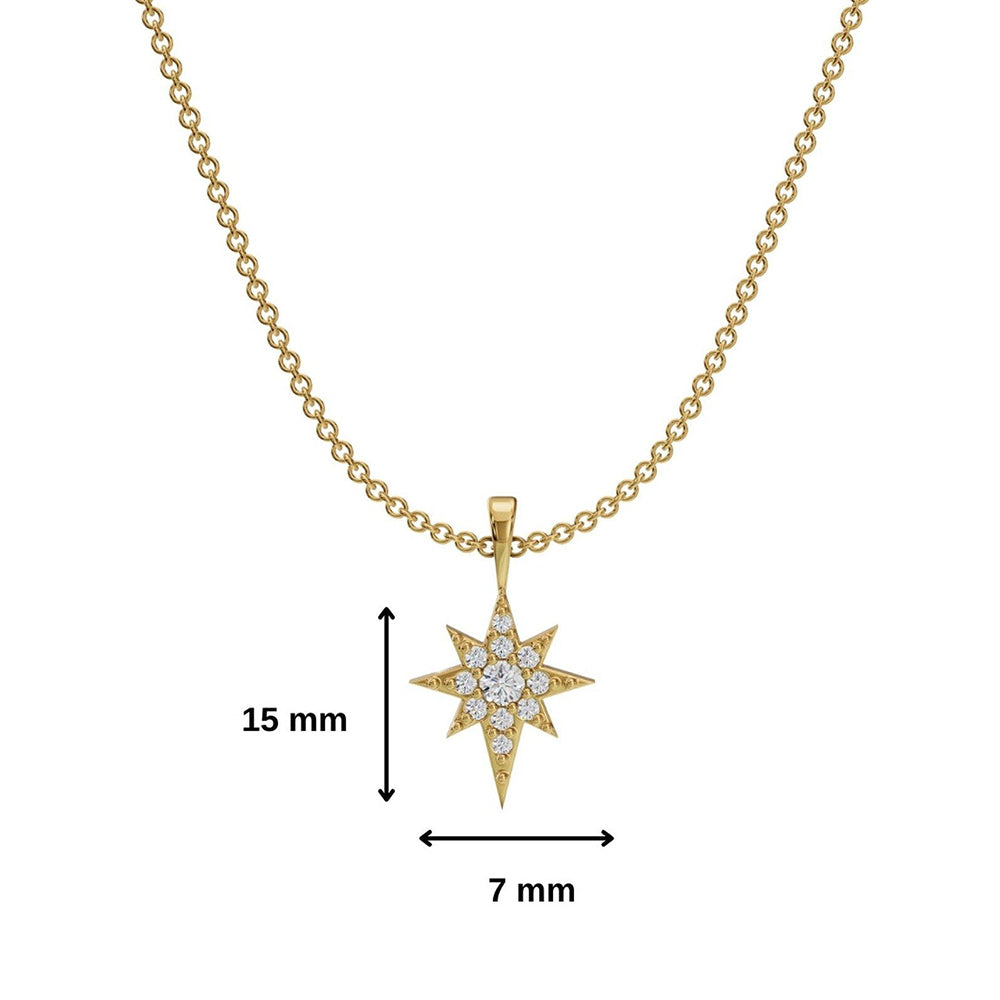 ANUSHKA JAIN JEWELLERY Studded North Star Necklace