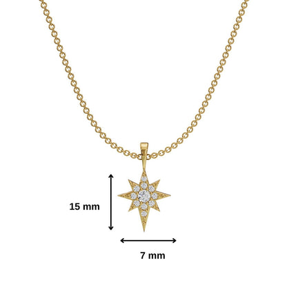 ANUSHKA JAIN JEWELLERY Studded North Star Necklace