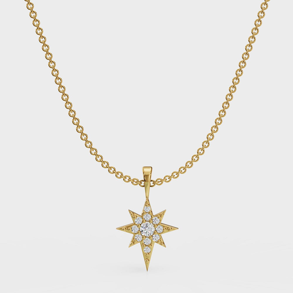 ANUSHKA JAIN JEWELLERY Studded North Star Necklace