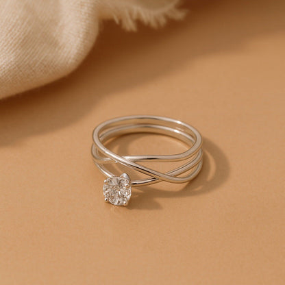 ANUSHKA JAIN JEWELLERY Spiral Diamond Ring