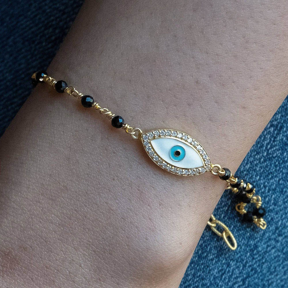 ANUSHKA JAIN JEWELLERY Evil Eye Manglasutra Bracelet
