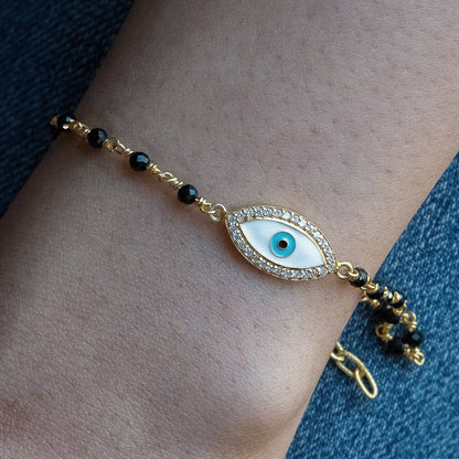 ANUSHKA JAIN JEWELLERY Evil Eye Manglasutra Bracelet