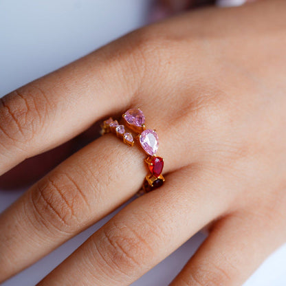 ANUSHKA JAIN JEWELLERY Cherry Blossom Eternity Ring