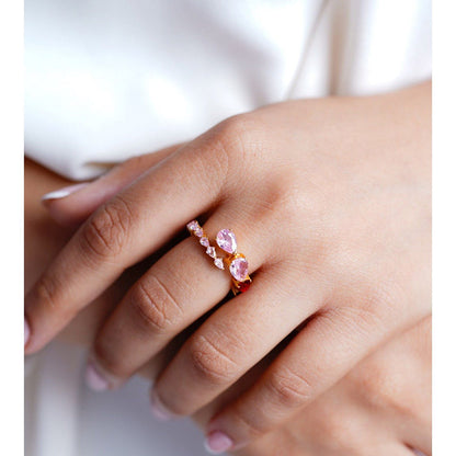 ANUSHKA JAIN JEWELLERY Cherry Blossom Eternity Ring