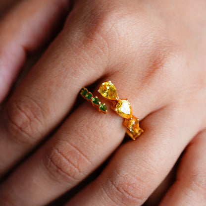 ANUSHKA JAIN JEWELLERY Citrus Garden Eternity Ring