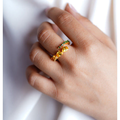ANUSHKA JAIN JEWELLERY Citrus Garden Eternity Ring
