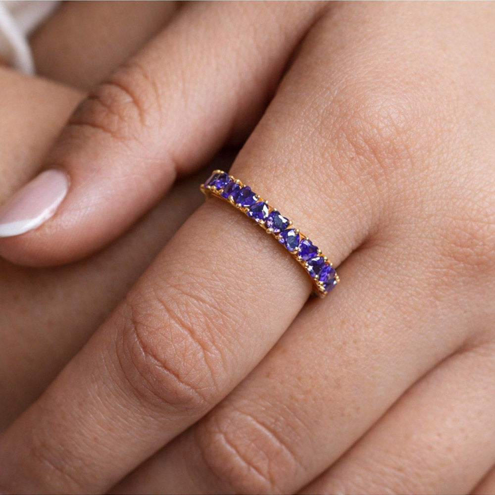 ANUSHKA JAIN JEWELLERY Lavender Love Eternity Ring