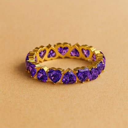 ANUSHKA JAIN JEWELLERY Lavender Love Eternity Ring