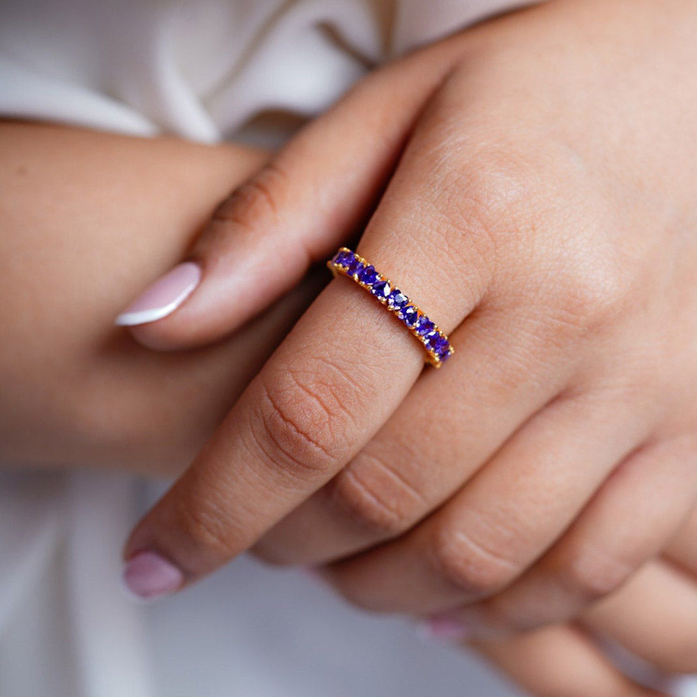ANUSHKA JAIN JEWELLERY Lavender Love Eternity Ring