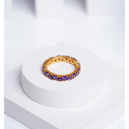 ANUSHKA JAIN JEWELLERY Lavender Love Eternity Ring