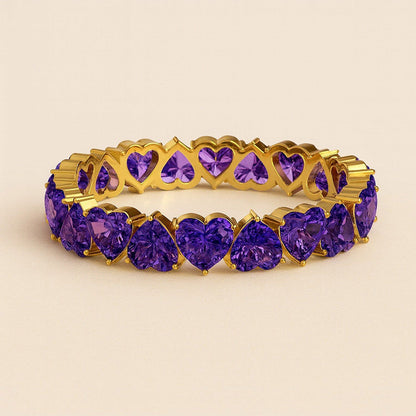 ANUSHKA JAIN JEWELLERY Lavender Love Eternity Ring