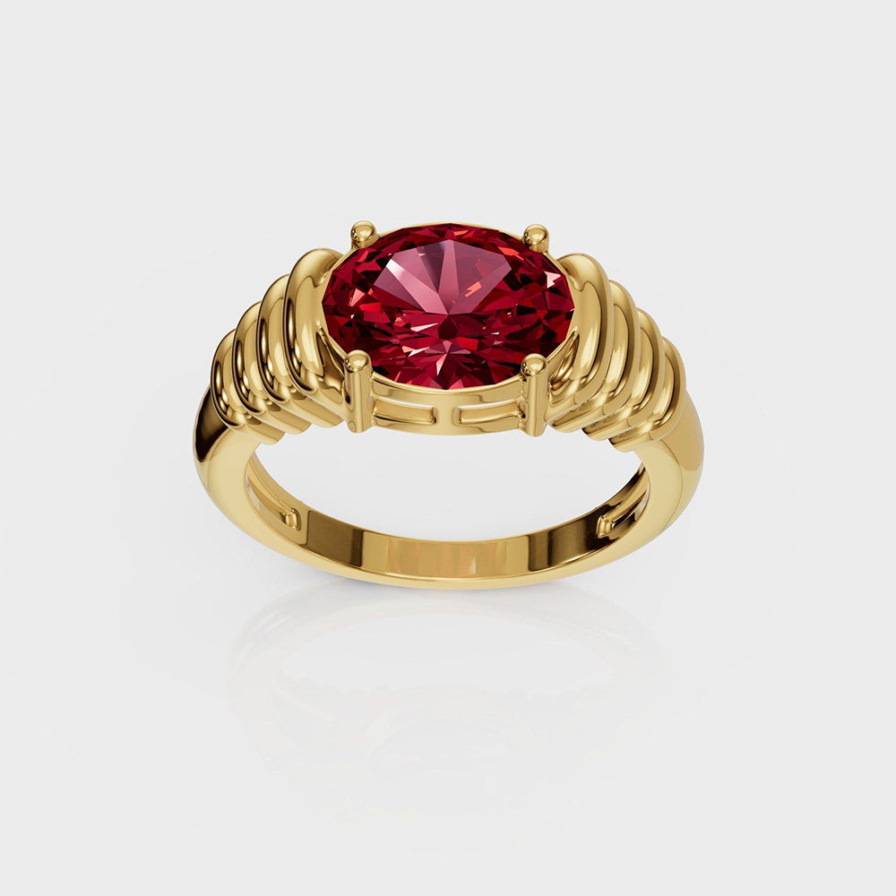 ANUSHKA JAIN JEWELLERY Red Royale Ring