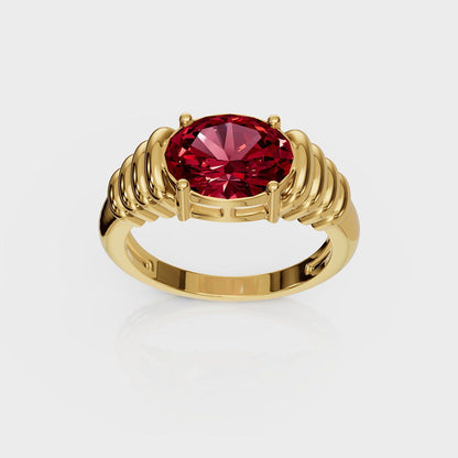ANUSHKA JAIN JEWELLERY Red Royale Ring