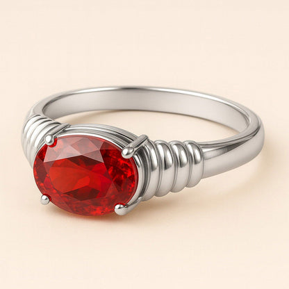 ANUSHKA JAIN JEWELLERY Red Royale Ring
