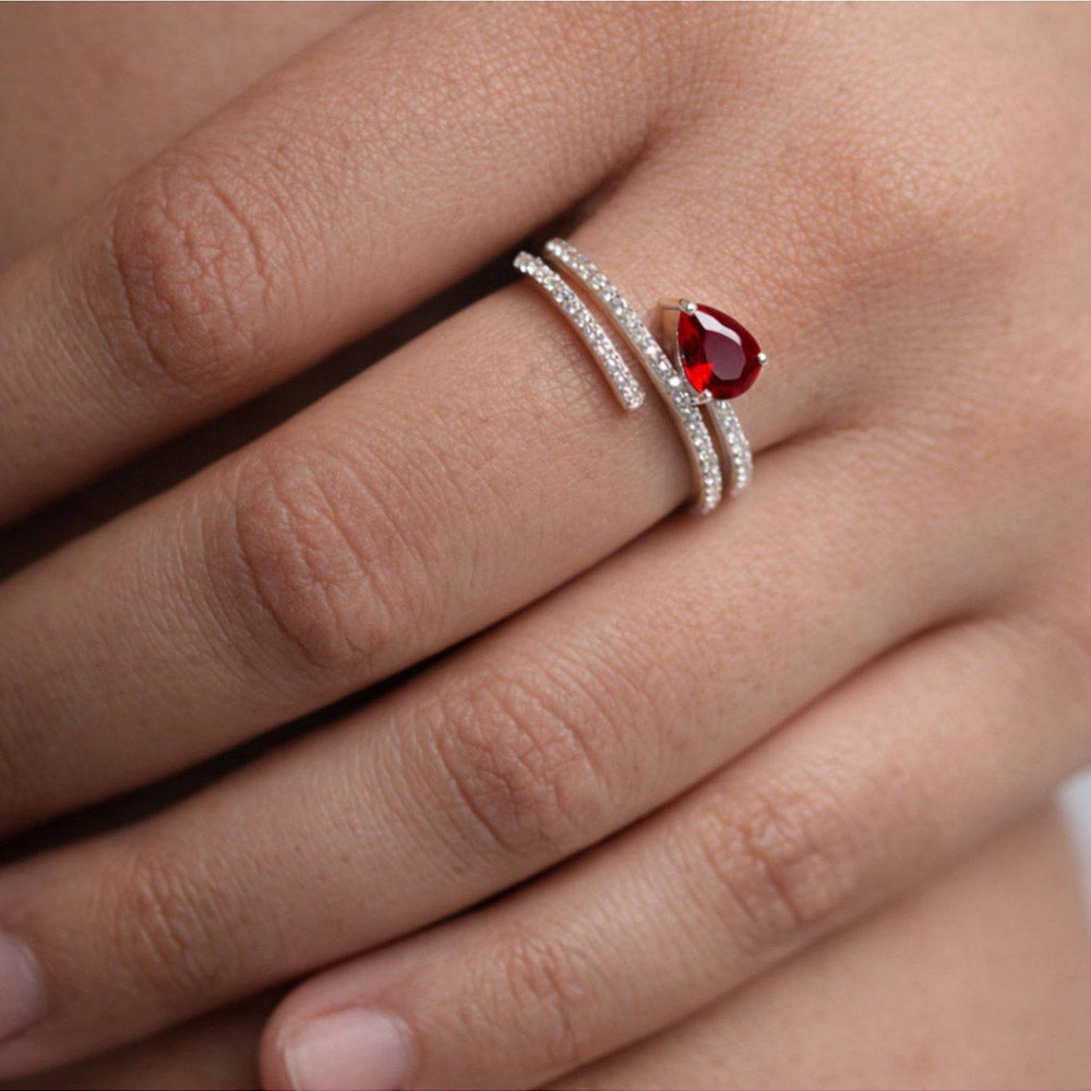 ANUSHKA JAIN JEWELLERY Scarlet Spiral Ring