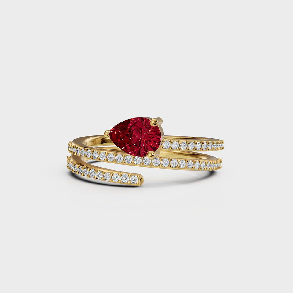 ANUSHKA JAIN JEWELLERY Scarlet Spiral Ring