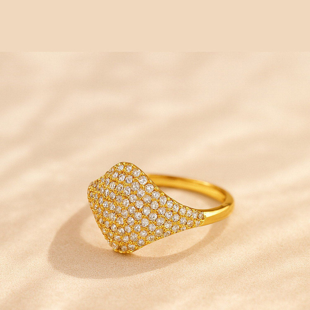 ANUSHKA JAIN JEWELLERY Soft Pink Signet Ring