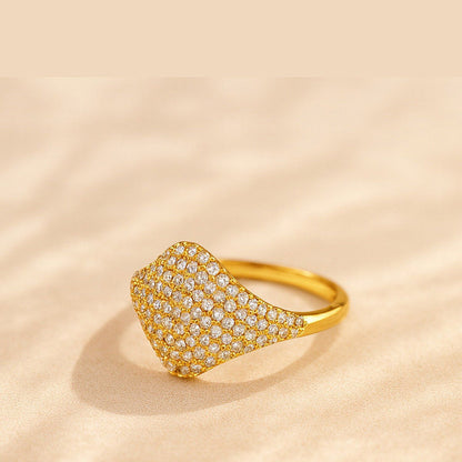 ANUSHKA JAIN JEWELLERY Soft Pink Signet Ring