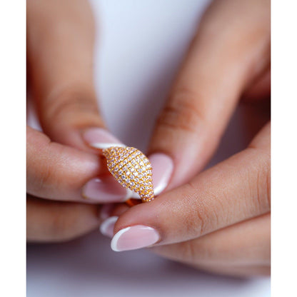 ANUSHKA JAIN JEWELLERY Soft Pink Signet Ring