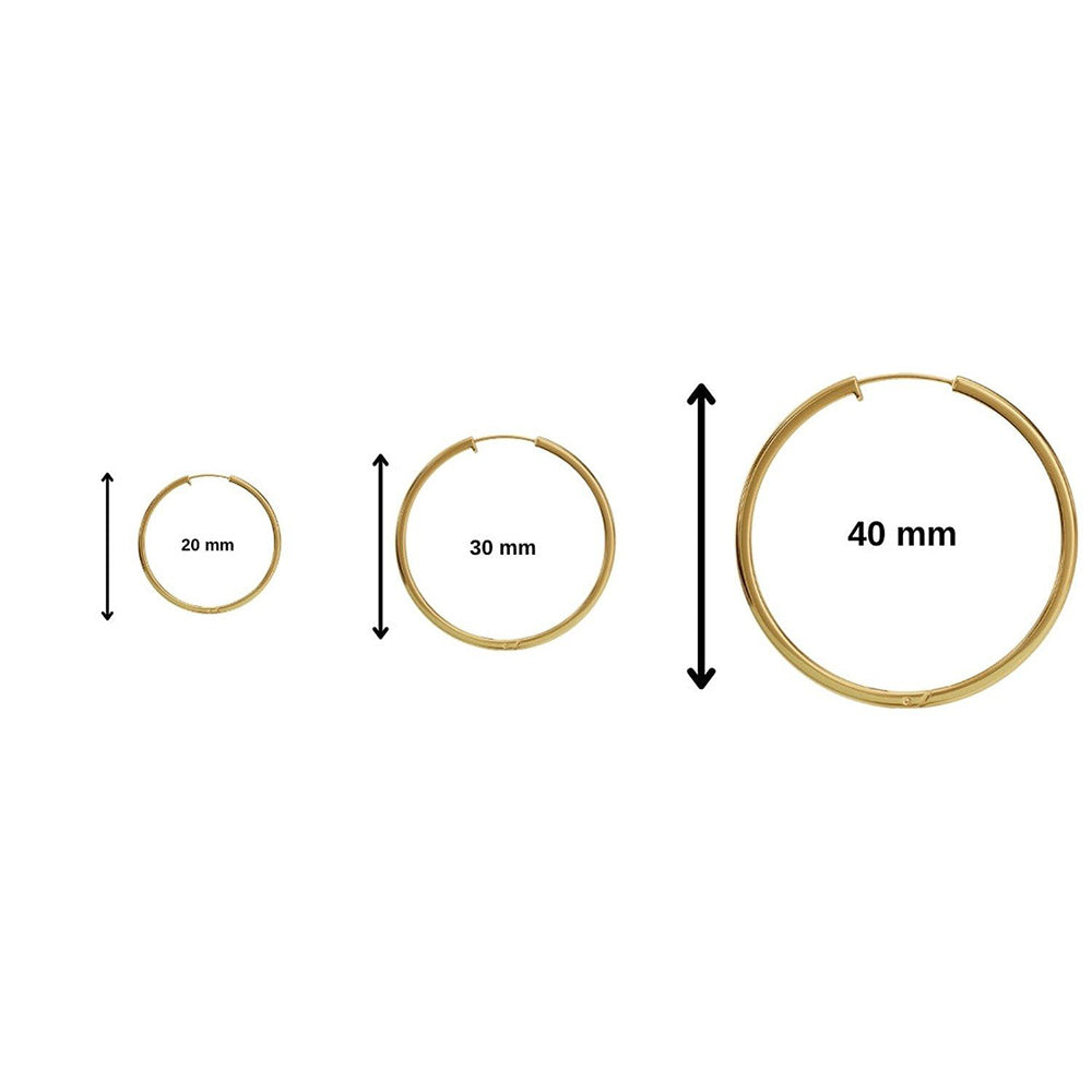 ANUSHKA JAIN JEWELLERY Plain Hoops
