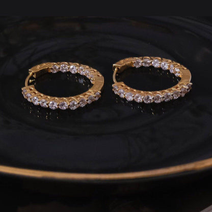 ANUSHKA JAIN JEWELLERY Inside Out Hoop Earring
