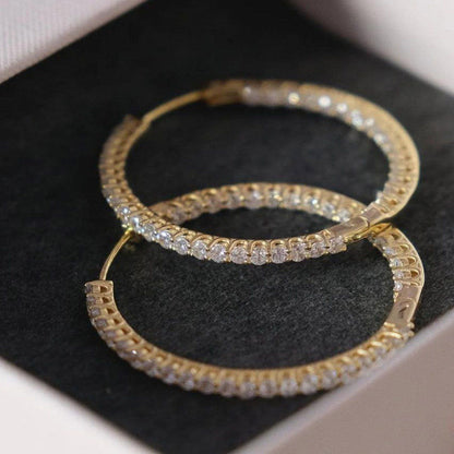 ANUSHKA JAIN JEWELLERY Inside Out Hoop Earring