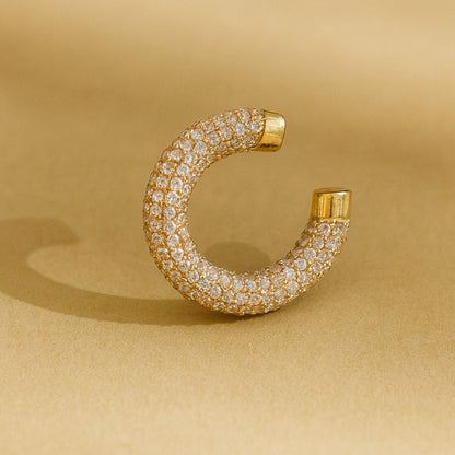 ANUSHKA JAIN JEWELLERY Silver Pave Ear Cuff