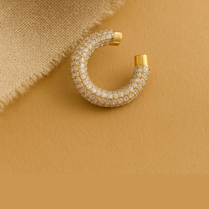 ANUSHKA JAIN JEWELLERY Silver Pave Ear Cuff