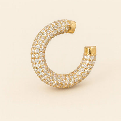 ANUSHKA JAIN JEWELLERY Silver Pave Ear Cuff