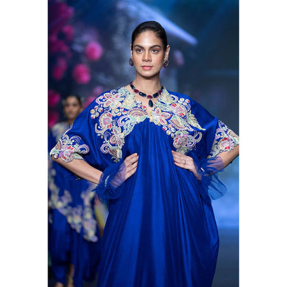 Anu Pellakuru Blue Tavishi Kaftan Dress with Inner (Set of 2)