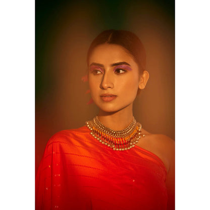 Apeksha Jain Label Orange Midi Dress