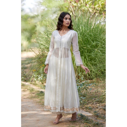 Apeksha Jain Label Ivory Kurta with Pant (Set of 2)