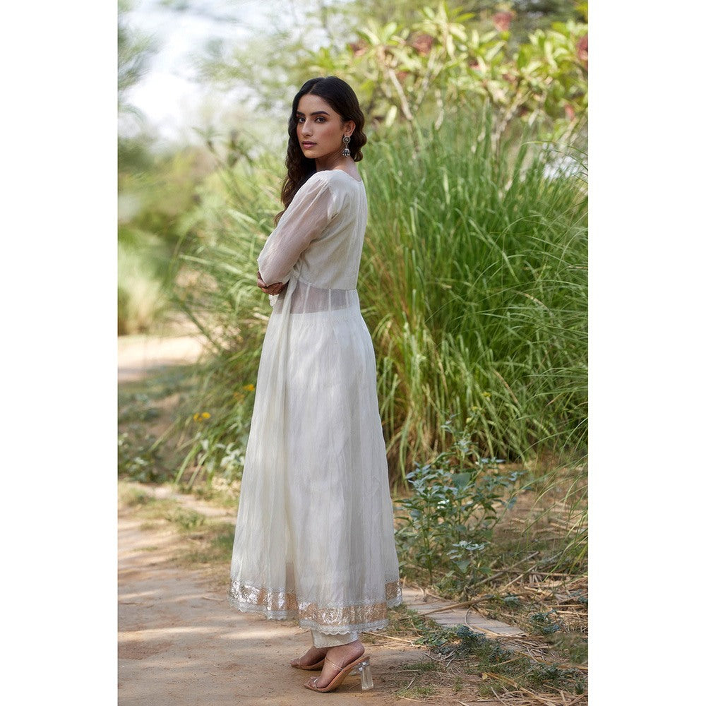 Apeksha Jain Label Ivory Kurta with Pant (Set of 2)