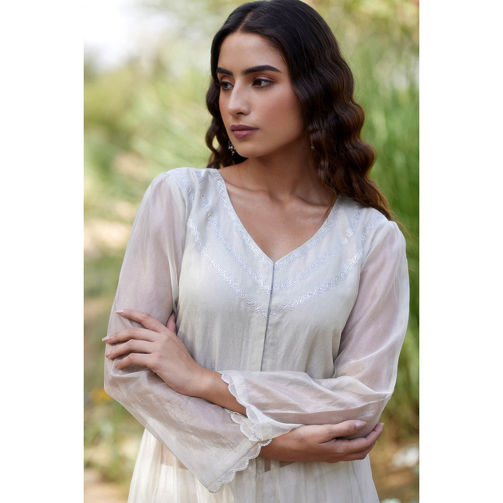 Apeksha Jain Label Ivory Kurta with Pant (Set of 2)