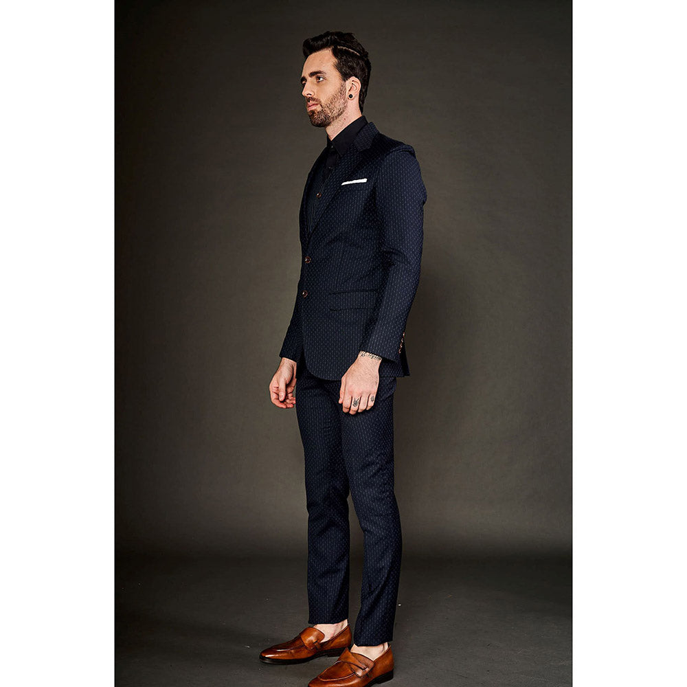 Arjun Kilachand Birdseye Suit (Set of 3)