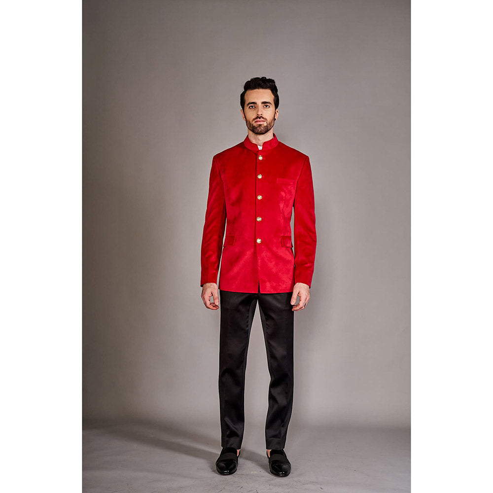 Arjun Kilachand Velvet Bandgala Jacket