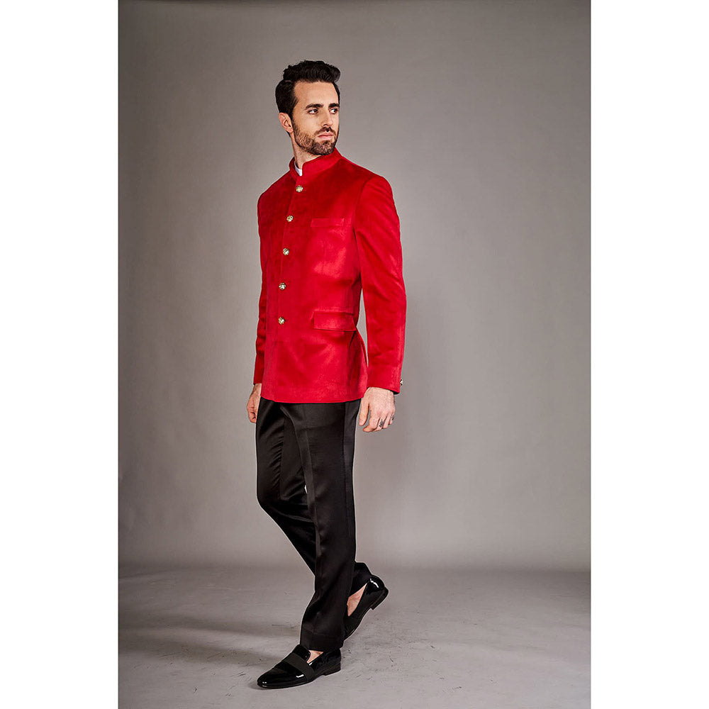 Arjun Kilachand Velvet Bandgala Jacket
