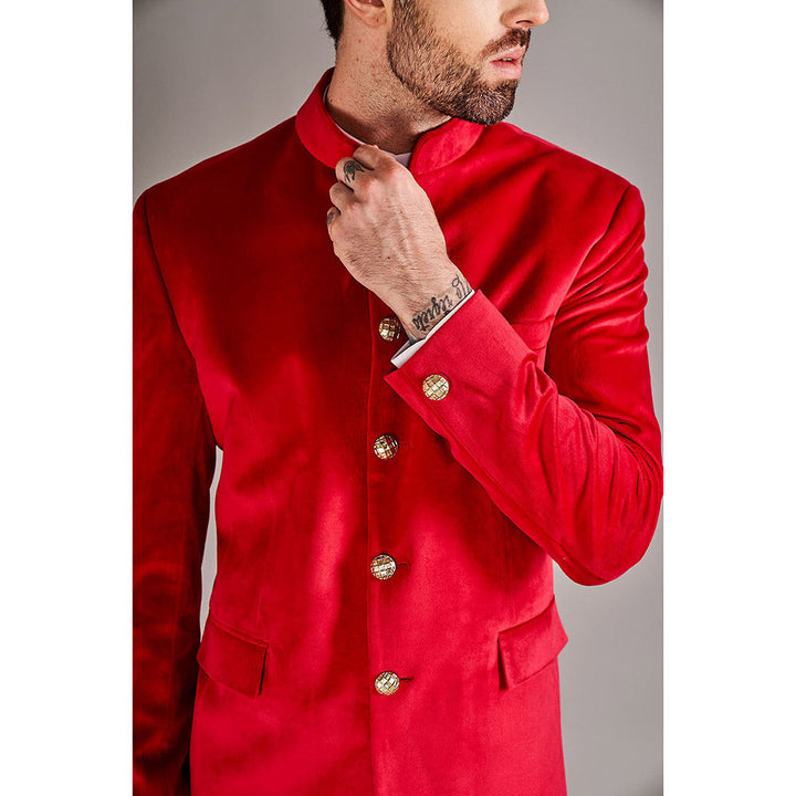 Arjun Kilachand Velvet Bandgala Jacket