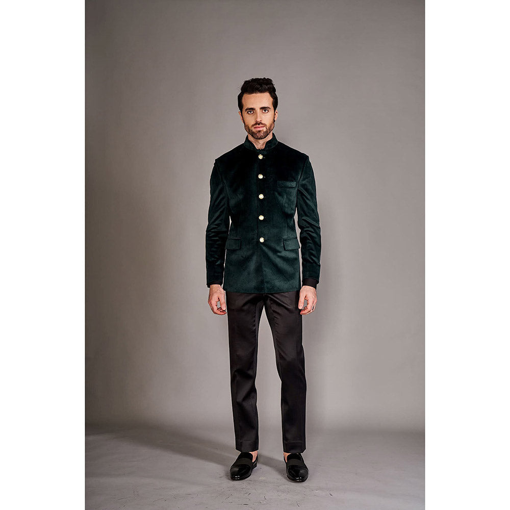 Arjun Kilachand Velvet Bandgala Jacket