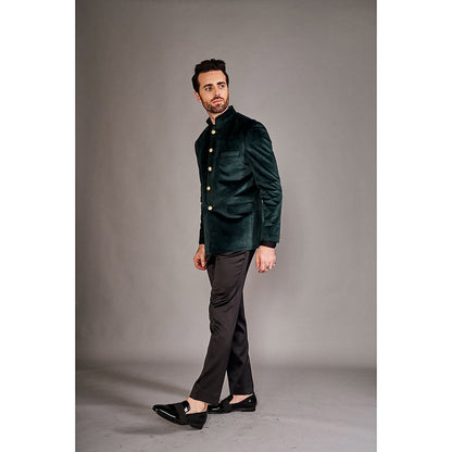 Arjun Kilachand Velvet Bandgala Jacket