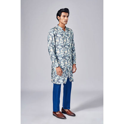 Arjun Kilachand Printed Asymmetrical Kurta (Set of 2)