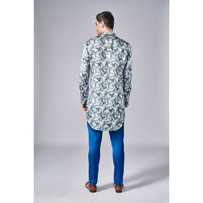 Arjun Kilachand All Over Printed Sherwani (Set of 2)