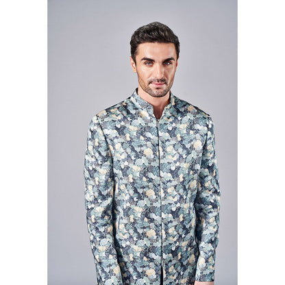 Arjun Kilachand All Over Printed Sherwani (Set of 2)